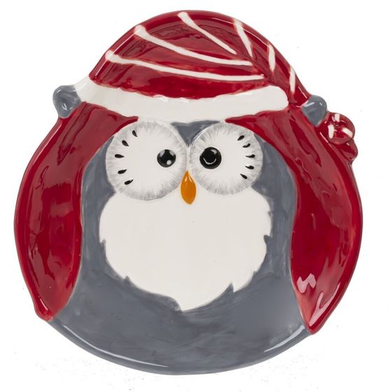 Тарелка &quot;Сова&quot;, L13,5 W12,5 H2 см, 2в.