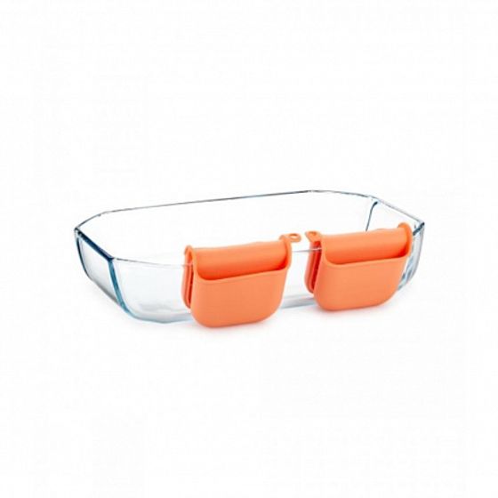 Pyrex Форма для запекания 3.2л + прихватки абрикос