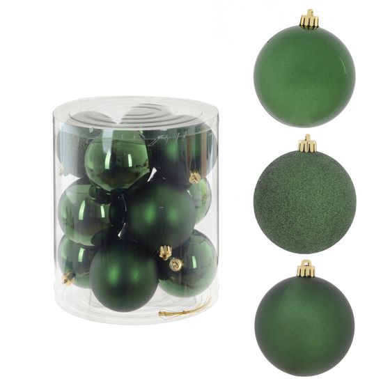 Набор из 12шт Украшение новогоднее "Шар", D 9 см, L19,5 W19,5 H21 см