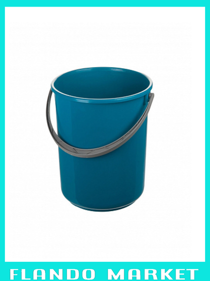 Ведро с крышкой 16л голубое