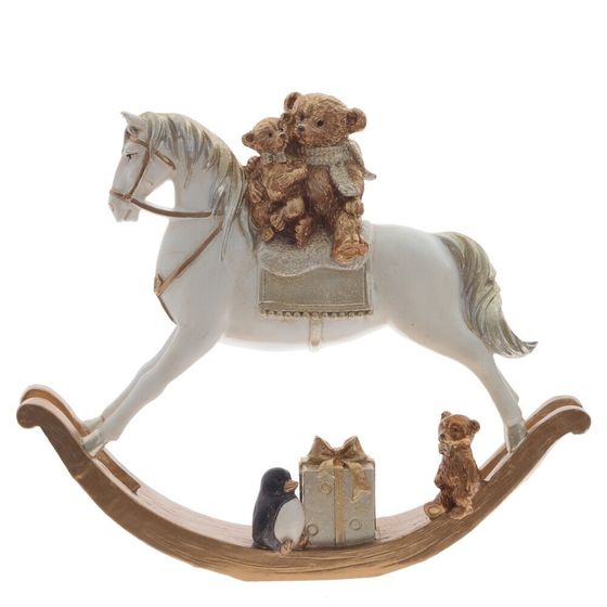 Фигурка декоративная &quot;Лошадка-качалка&quot;, L28 W5,5 H23,5 см
