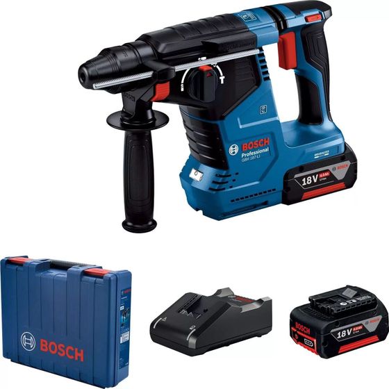 Перфоратор аккумуляторный Bosch GBH 187-LI SDS+ уд.:2.4Дж 2АКБ и ЗУ (кейс) (0611923021)
