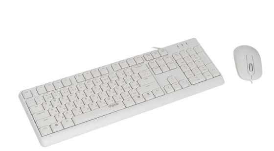 Клавиатура+мышь Rapoo X130PRO проводной белый
