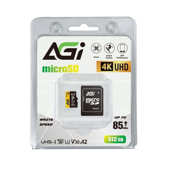 Карта памяти microSD 512GB AGI адаптер (AGI512GGSTF138)