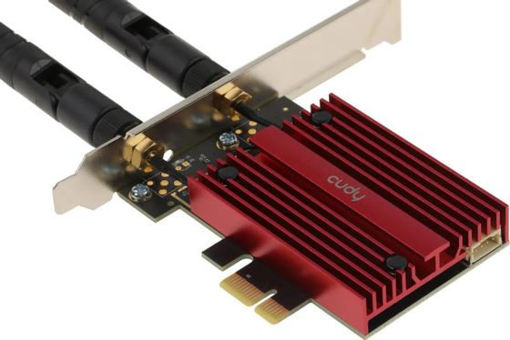 Сетевой адаптер Wi-Fi + Bluetooth Cudy WE3000S АХ5400 PCI Express