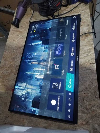 УЦЕНКА-Телевизор LED 32&quot; Aiwa 32FLE9600S серый SmartTV-(после ремонта, упаковка нарушена, б/у, без ФГТ)