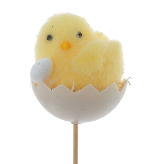 Изделие декоративное (вставка) &quot;Цыпленок&quot; (5*6) (блок 12 шт), L5 W5 H26 см, 3в.