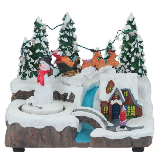 Фигурка декоративная &quot;Рождество&quot; (подсветка, движение, 3xAA, не прилаг.), L19 W14,5 H16 см