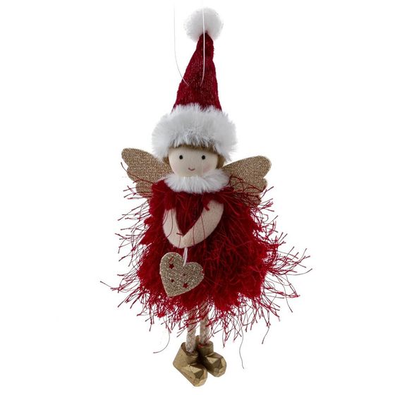 Изделие декоративное подвесное &quot;Девочка-ангел&quot;, L7 W4 H20 см, 3в.