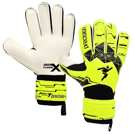 PRECISION Junior Fusion X Flat Cut Essential goalkeeper gloves