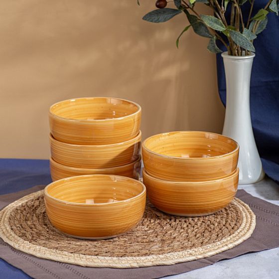 Салатник TWIST медовый 14см