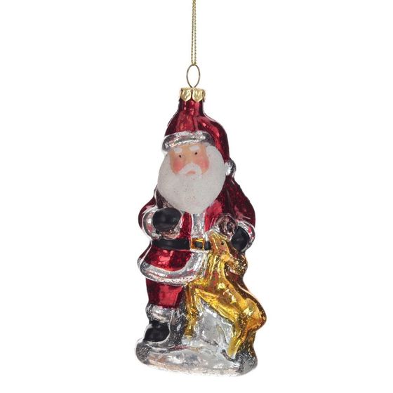 Украшение новогоднее &quot;Дед Мороз&quot;, L6 W5,5 H14,5 см, 3в.