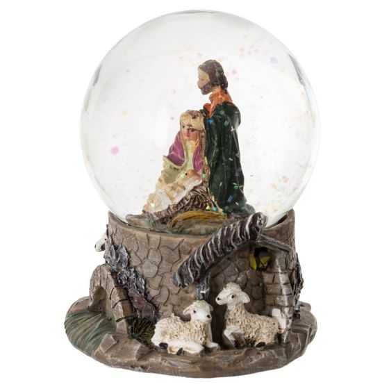 Фигурка декоративная &quot;Рождество&quot; в стекл шаре, L9 W8 H8,5 см, 2в.