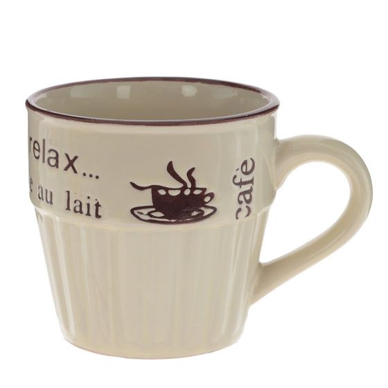 Кружка 400 мл, L13 W9,5 H9 см,дизайн микс