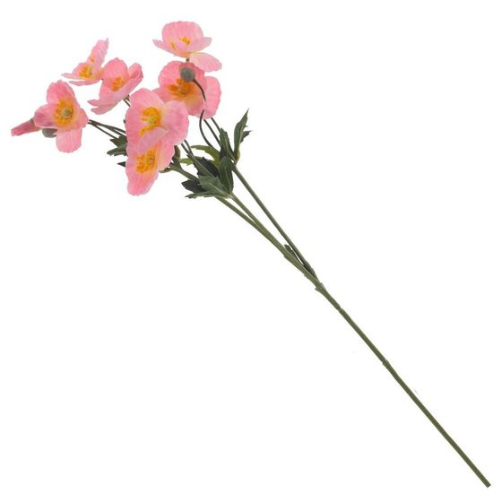 Цветок искусственный &quot;Мак&quot;, L15 W8 H66 см