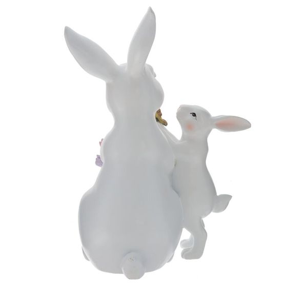 Фигурка декоративная "Зайцы", L15 W12 H23 см