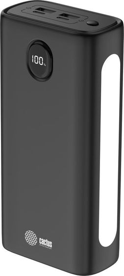 Портативный аккумулятор Cactus CS-PBFSJA-30000 30000mAh 2xUSB-A/USB-C черный