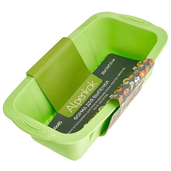 Форма для выпечки Alpenkok AK-6068S 25*12*7,5см салатовый
