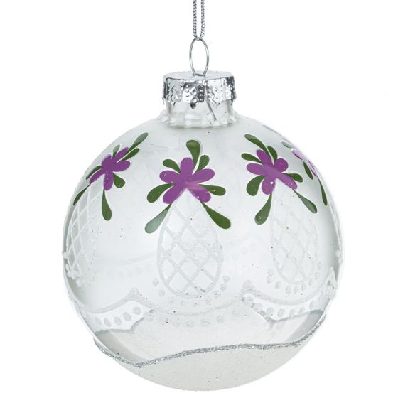 Набор из 12шт Украшение новогоднее "Шар", D 8 см, L34 W25 H9 см