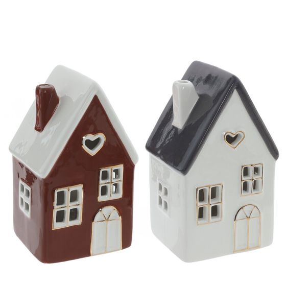 Изделие декоративное &quot;Домик&quot; с подсветкой (LR44x2), L8,5 W7 H14 см, 2в.