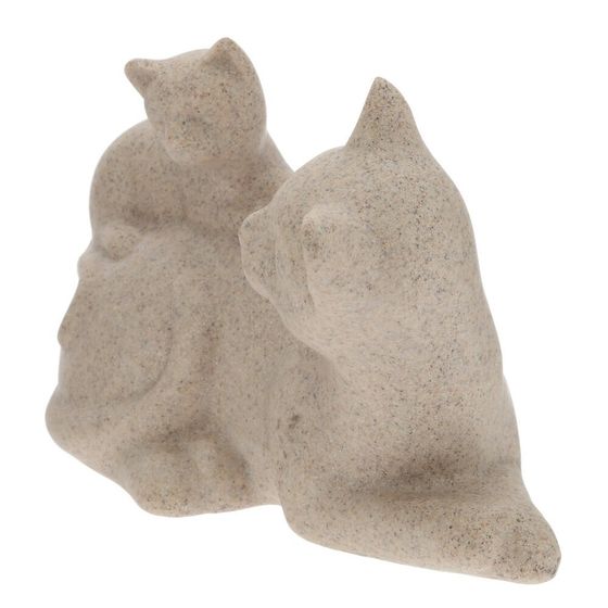 Фигурка декоративная "Кошка с котенком", L19 W9,5 H13 см