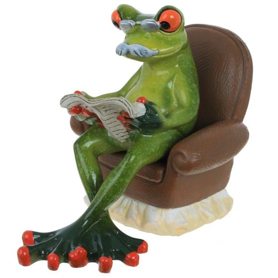 Фигурка декоративная &quot;Лягушка&quot;, Д8 Ш13 В10 см, 2в.