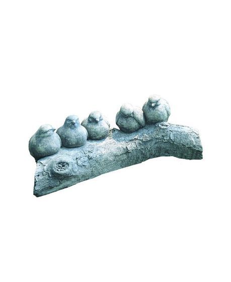 Birds on A Log Garden Statue