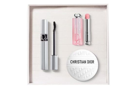 DIOR Skincare Products Gift Box Sets Mascara #090 Black + Presbyopia 50ml + Lipstick #001 Pink