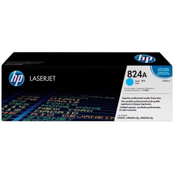 Тонер Картридж HP 824A CB381A голубой для HP CLJ CM6030/CM6040 (21000стр.)