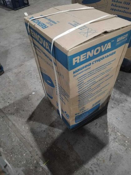 УЦЕНКА-Стиральная машина Renova WS-30ET белый/голубой, 3кг-(плохая упаковка, после ремонта)