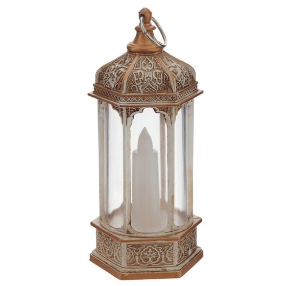 Изделие декоративное "Фонарь" с подсветкой (3хАG13), L5,5 W6 H13,5 см, 4в.