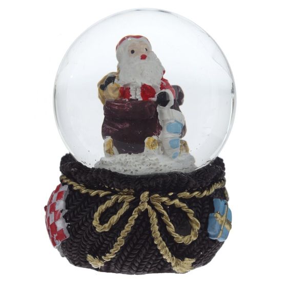 Фигурка декор в стекл шаре &quot;Дед Мороз/Мишка/Олень&quot;, D 4.5 см, L4,5 W5 H6 см, 4в.