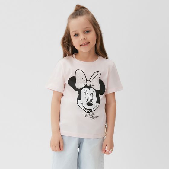 Футболка Disney &quot;Minnie Mouse&quot;, рост 122-128 (34), розовый МИКС