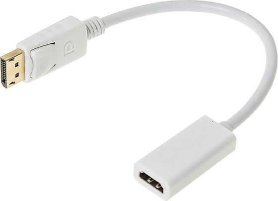 Переходник HDMI(f)/DisplayPort(m) белый