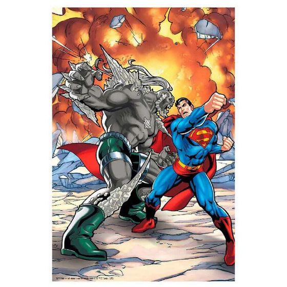 PRIME 3D Superman VS Doomsday DC Comics Lenticular Puzzle 300 pieces