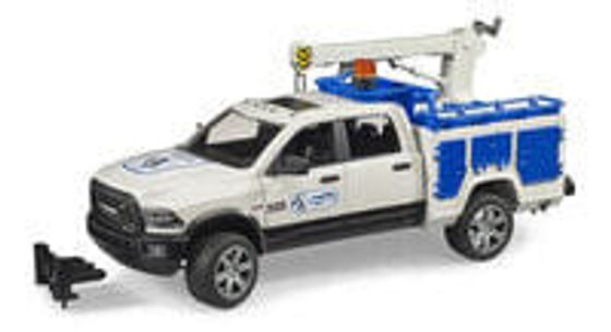 Bruder RAM 2500 Service Truck - Vehicle - 4 yr(s) - Acrylonitrile butadiene styrene (ABS) - Black - Blue - White