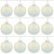 Набор из 12шт Украшение новогоднее Шар "Лунный свет", D 8 см, L35 W27 H9 см