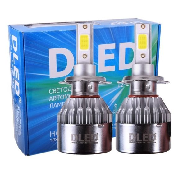 Светодиодная лампа DLED H7, C6 Original, 12V, 6500K, в наборе 2 шт