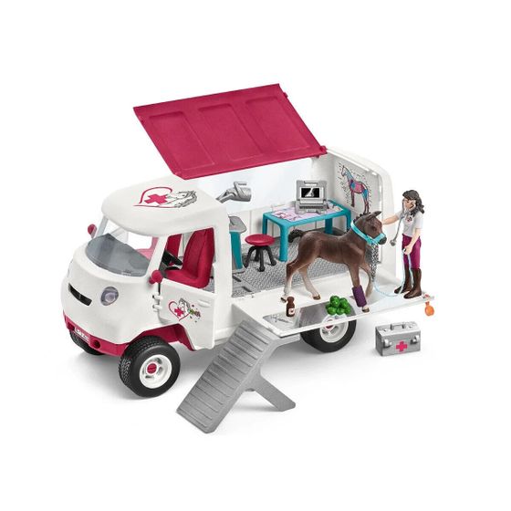 Мобильная ветеринарная клиника Schleich 42439 с ганноверским жеребёнком из серии Horse Club