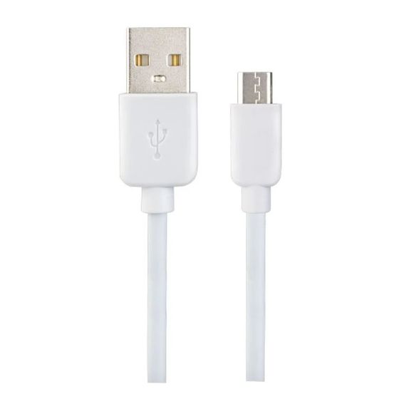 Кабель Perfeo USB 2.0 A(m) - microUSB(m) 1м белый (U4007)
