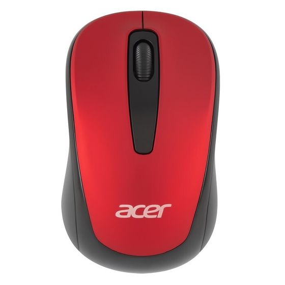 Мышь Acer OMR136 красный оптическая (1000dpi) беспроводная USB для ноутбука (2but)