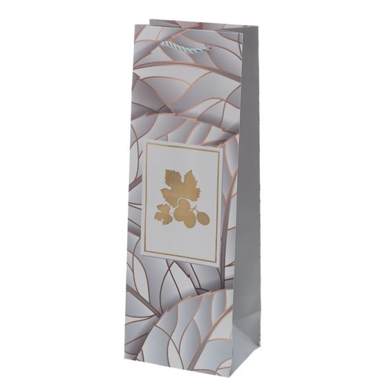 Пакет подарочный (бумага 210г/м2, блок микс 12шт), L12 W9 H35 см, 4в.