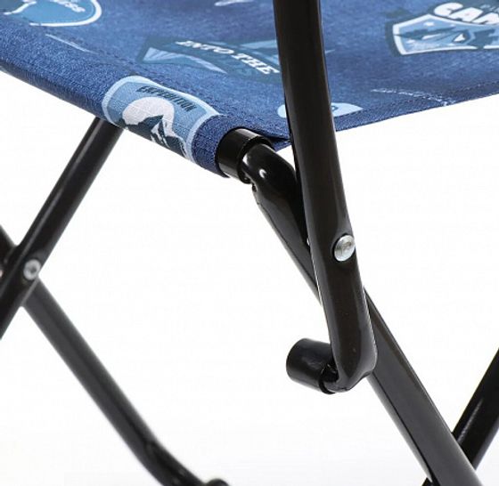 Стул со спинкой походный складной джинс