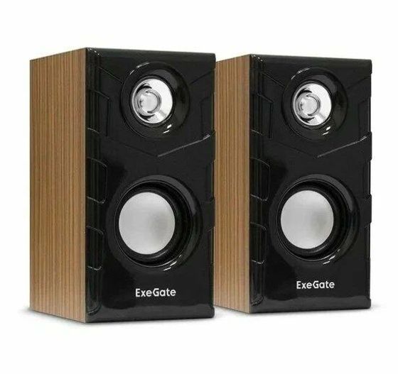 Колонки 2.0 ExeGate Tango 316 6 Вт коричневый