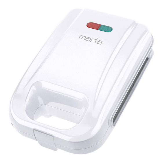 Сэндвичница Marta MT-SM1737C  850Вт белый жемчуг
