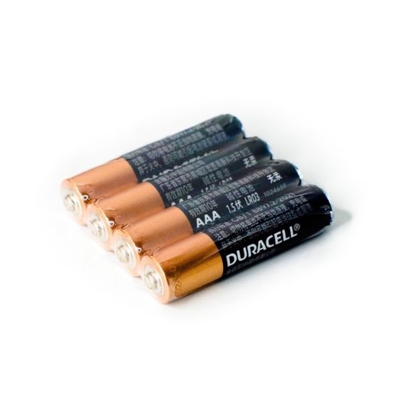 Батарейка алкалиновая Duracell Basic, AAA (CH), LR03-4S, 1.5В, спайка, 4 шт