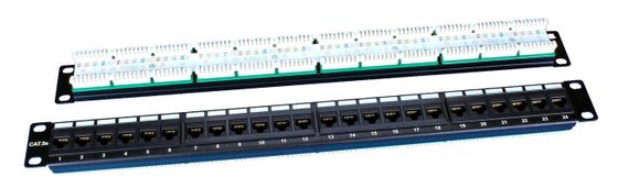 Патч-панель Hyperline PP3-19-24-8P8C-C5E-110D 19&quot; 1U 24xRJ45 кат.5e UTP