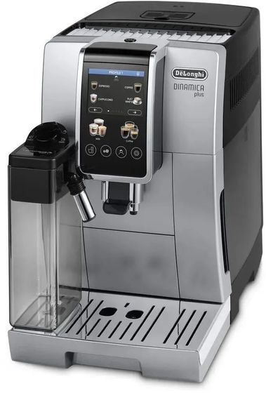 Кофемашина DeLonghi Dinamica Plus ECAM380.85.SB 1450Вт серебристый/черный