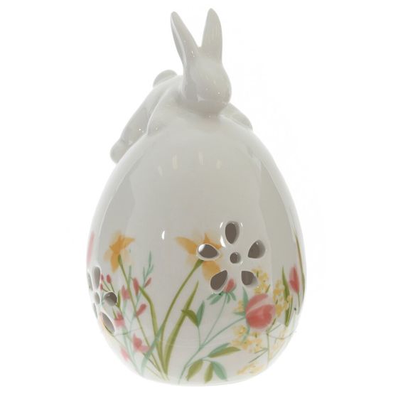 Фигурка декоративная "Заяц на яйце", L9 W9 H15 см