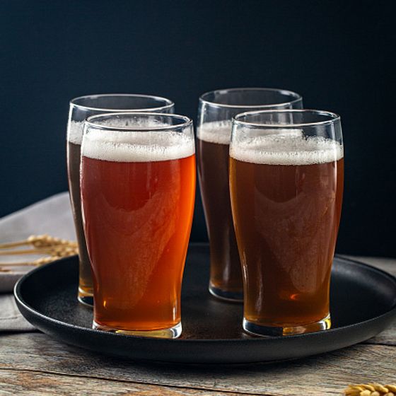 Набор стаканов для пива ВРЕМЯ ДЕГУСТАЦИЙ ТЮЛИП 350мл 4шт